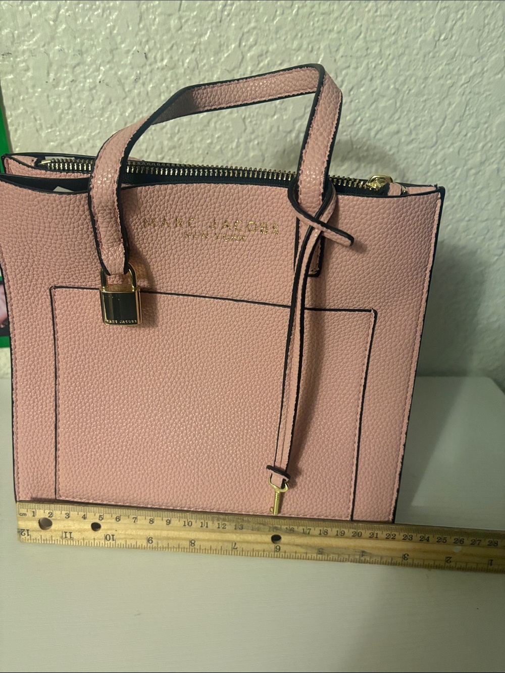 Pink Marc Jacobs no strap Pebbled Leather Top-Handle Tote - Picture 5 of 5
